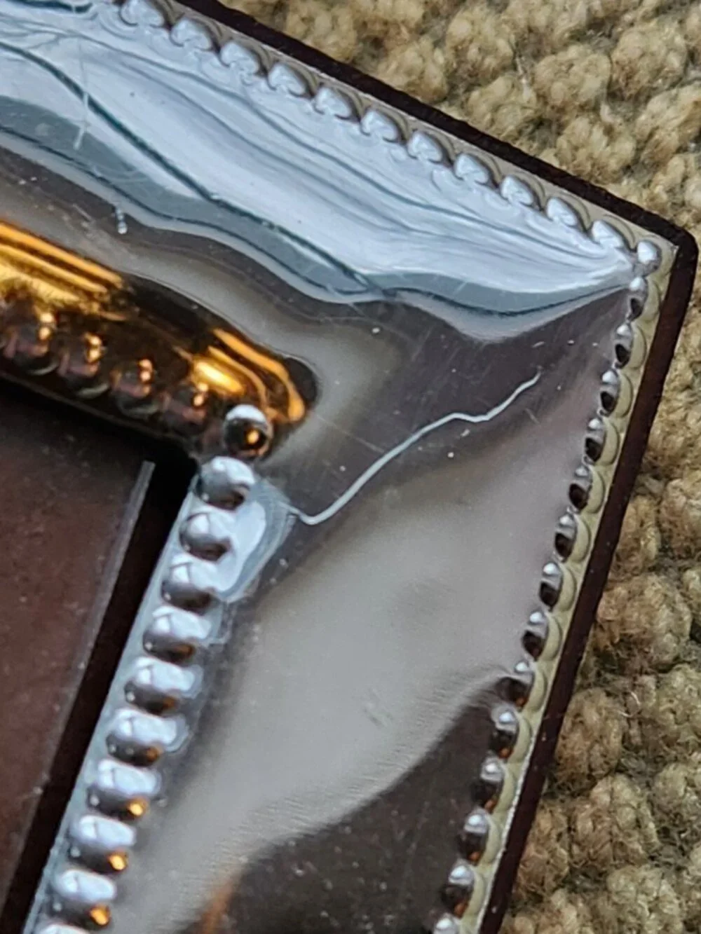 2 Beltrami Miro Silver 4 X 6 Photo Picture Frames Double Beaded Border 5